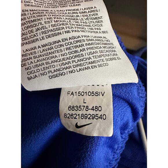 Nike Mens Running Shorts DRI-fit athletic activewear Blue Mesh Lined Large - Picture 8 of 8